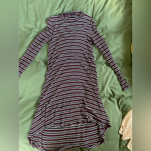 American eagle striped dress, maroon. - Picture 4 of 5